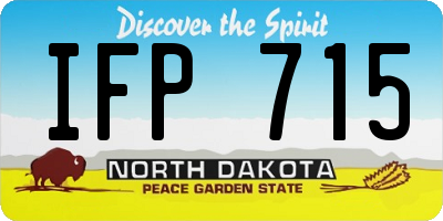 ND license plate IFP715