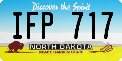 ND license plate IFP717