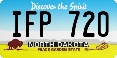 ND license plate IFP720