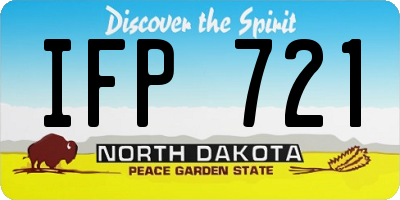 ND license plate IFP721