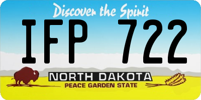 ND license plate IFP722
