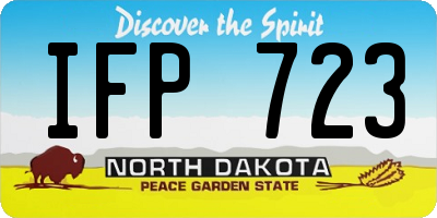 ND license plate IFP723