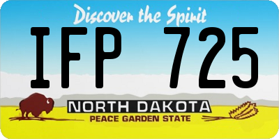 ND license plate IFP725