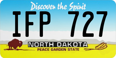 ND license plate IFP727