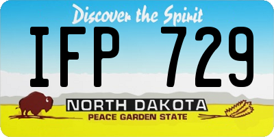 ND license plate IFP729