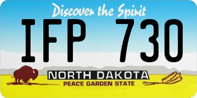 ND license plate IFP730