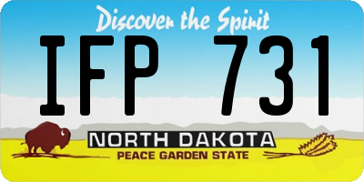 ND license plate IFP731