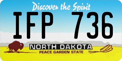 ND license plate IFP736