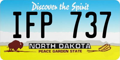 ND license plate IFP737