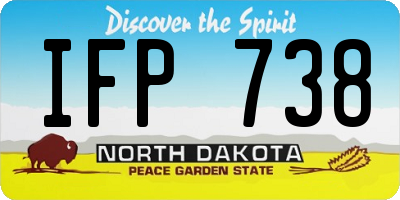 ND license plate IFP738