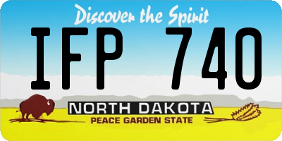 ND license plate IFP740