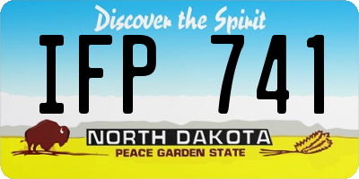 ND license plate IFP741