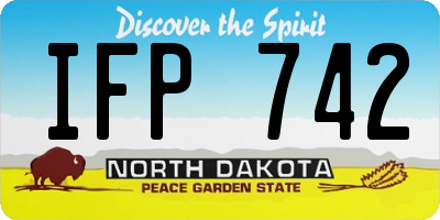 ND license plate IFP742