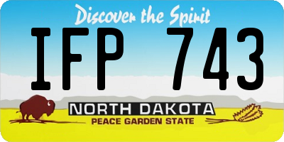 ND license plate IFP743