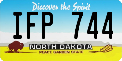 ND license plate IFP744