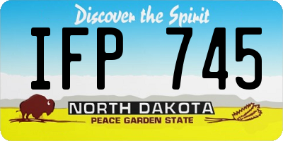 ND license plate IFP745