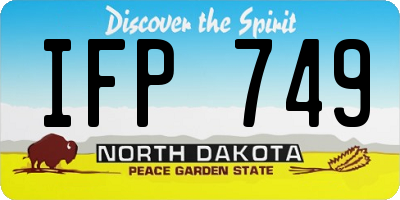 ND license plate IFP749