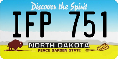 ND license plate IFP751