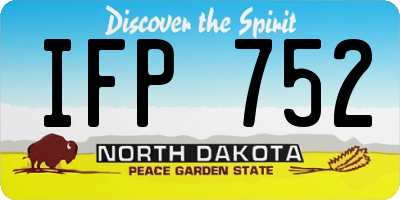 ND license plate IFP752