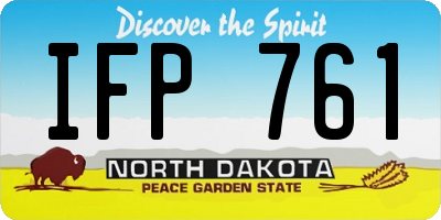 ND license plate IFP761