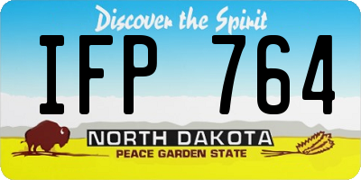 ND license plate IFP764