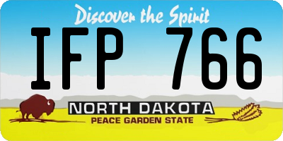 ND license plate IFP766
