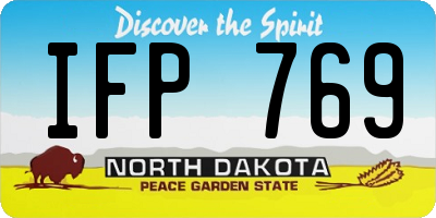 ND license plate IFP769