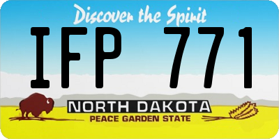 ND license plate IFP771