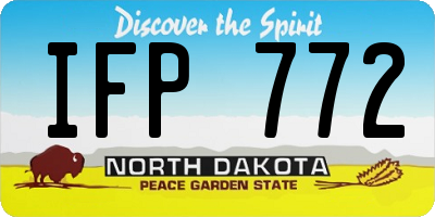 ND license plate IFP772