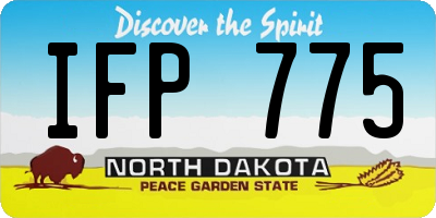 ND license plate IFP775