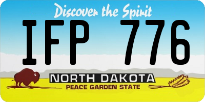 ND license plate IFP776