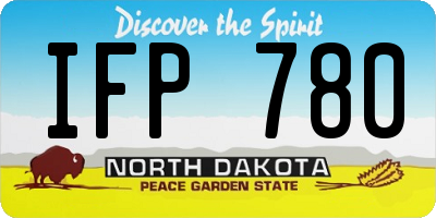 ND license plate IFP780