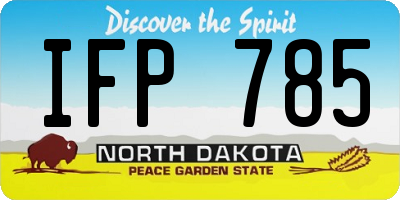 ND license plate IFP785