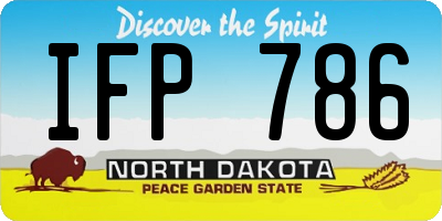 ND license plate IFP786