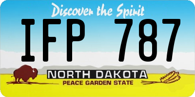 ND license plate IFP787