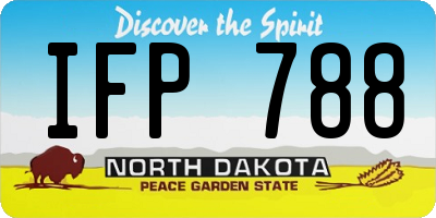 ND license plate IFP788