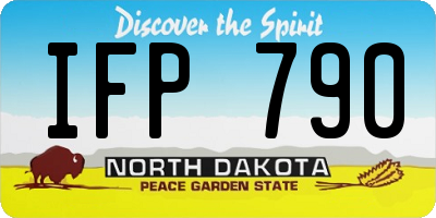 ND license plate IFP790