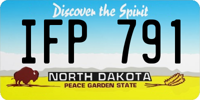 ND license plate IFP791