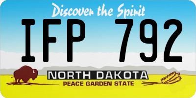 ND license plate IFP792