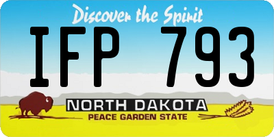 ND license plate IFP793