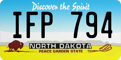 ND license plate IFP794