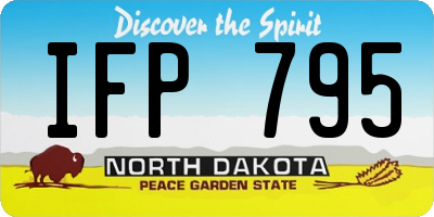 ND license plate IFP795