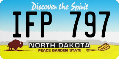 ND license plate IFP797