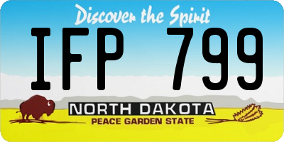 ND license plate IFP799