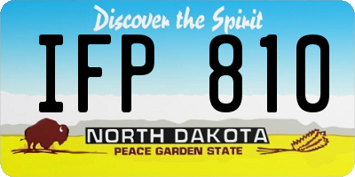 ND license plate IFP810