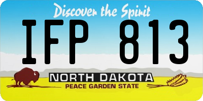 ND license plate IFP813