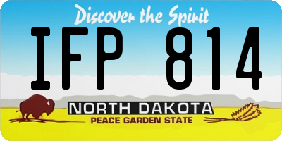 ND license plate IFP814