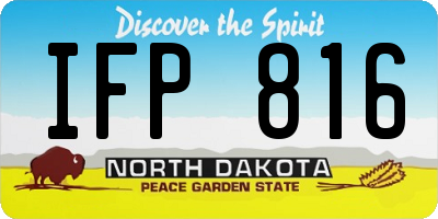 ND license plate IFP816