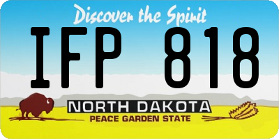 ND license plate IFP818