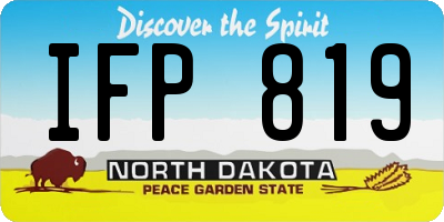 ND license plate IFP819